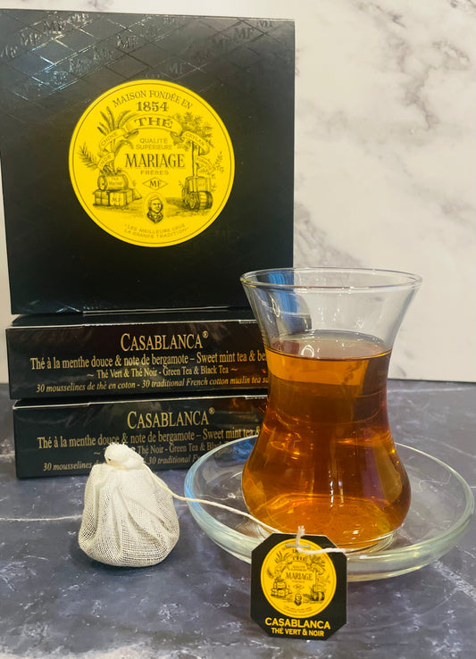 Mariage Freres Tea: CASABLANCA Green & Black Tea blend, 30 Sachets