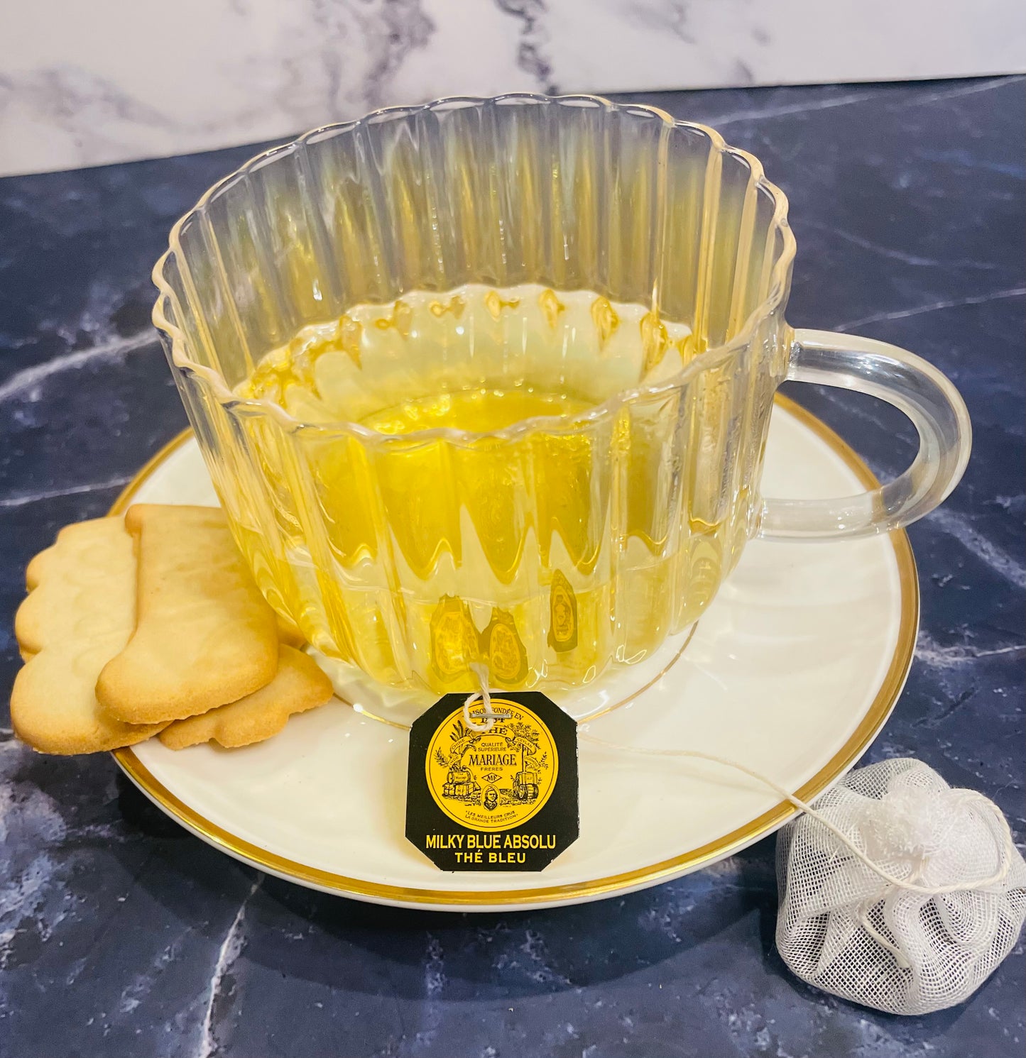 Mariage Freres Tea: MILKY BLUE Oolong tea, 30 Sachets