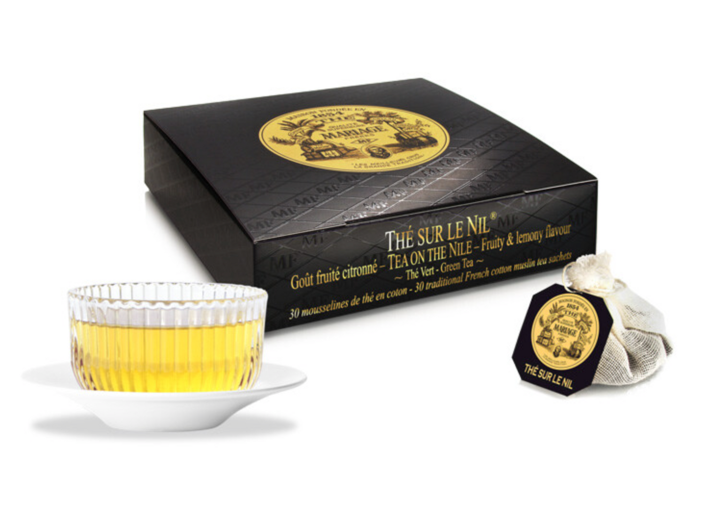 Mariage Freres Tea: THÉ SUR LE NIL Green Tea, 30 Sachets